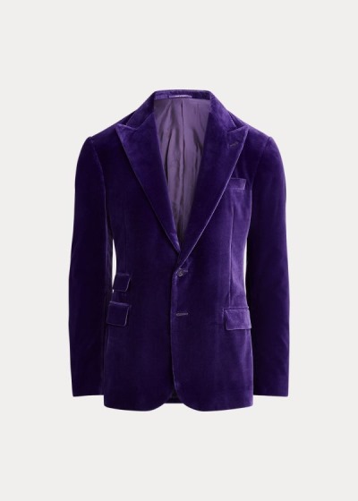 Blazer Ralph Lauren Hombre Morados - Kent Velvet - BDQTC9032